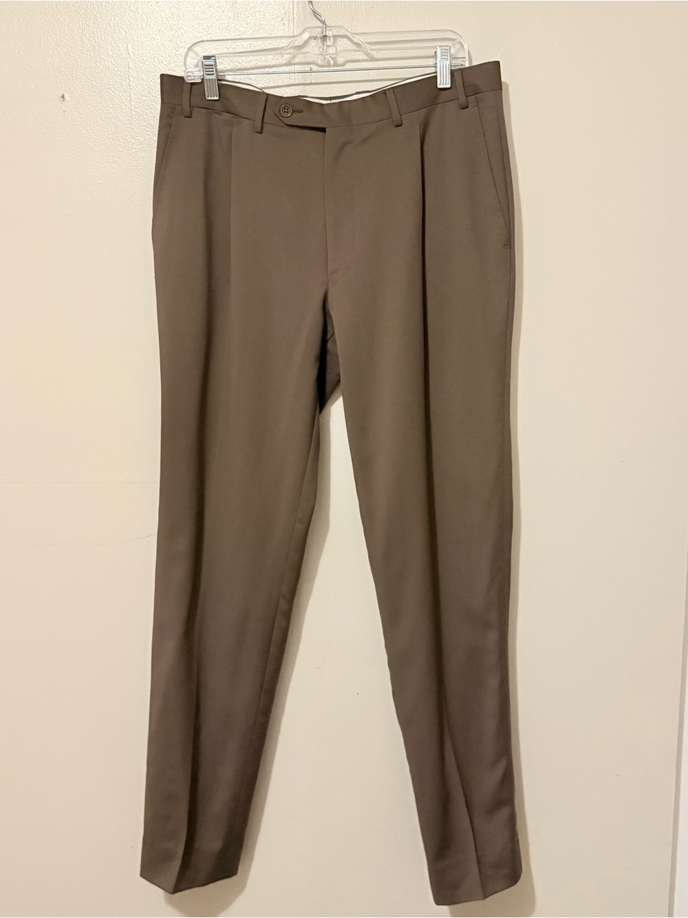 Men's Canali Tailored Dress Pants - Brown